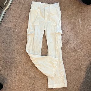 Cotton:on white baggy cargo pants with pockets